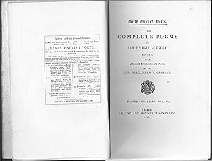 Bild des Verkufers fr The Complete Poems of Sir Philip Sidney Vol III zum Verkauf von ivanpavlovitch