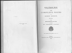 The Complete Poems of Robert Herrick Vol II