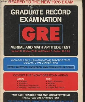 Seller image for Graduate record examination aptitude test- A complete review for the verbal and math parts of the test for sale by Le-Livre