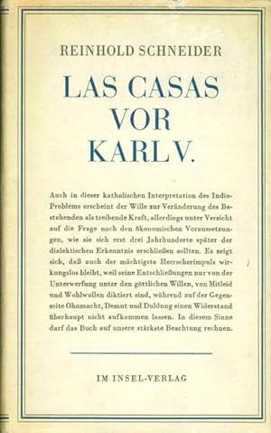 Bild des Verkufers fr Las Casas vor Karl V. Szenen aus der Konquistadorenzeit. zum Verkauf von ANTIQUARIAT MATTHIAS LOIDL