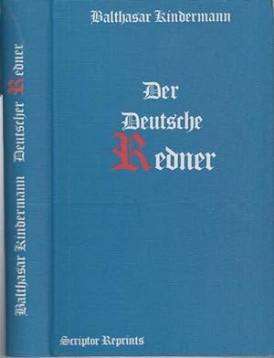 Bild des Verkufers fr Der deutsche Redner. 1660 ( = Scriptor Reprints ). - Fotomechanische Reproduktion. zum Verkauf von Antiquariat Carl Wegner