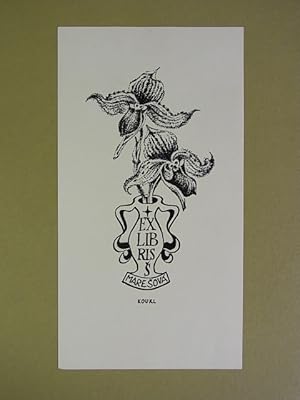 Image du vendeur pour Exlibris Maresov. Motiv: Vase mit Blumen mis en vente par Antiquariat Weber