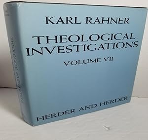 Bild des Verkufers fr Theological Investigations VII. Further Theology of the Spiritual Life 1. zum Verkauf von Hammonds Antiques & Books