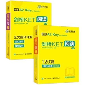 Bild des Verkufers fr 2021 Cambridge KET Reading 120 free real questions intensive reading course Cambridge General English Test Band A2 Level Huayan Foreign Language KET/PET Xiaosheng Junior Primary School English(Chinese Edition) zum Verkauf von liu xing