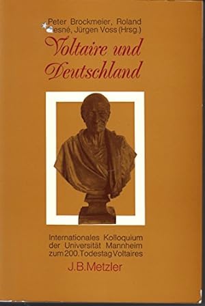 Seller image for Voltaire und Deutschland Quellen und Untersuchungen zur Rezeption der Franzsischen Aufklrung for sale by Gabis Bcherlager