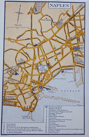 Map of Naples [with notes].