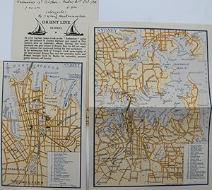 Map of Sydney [and] Map of Central Sydney [with notes].