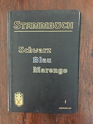 Stammbuch Schwarz Blau Marengo Ausgabe 104 I
