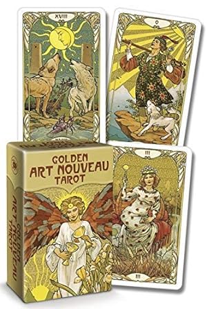 Seller image for Golden Art Nouveau Tarot Mini by Massaglia, Giulia F. [Cards ] for sale by booksXpress