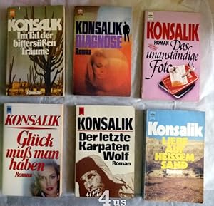 Konsalik Konvolut : 6 Romane - vom Autor signierte Exemlare Das unanständige Foto; Der letzte Kar...