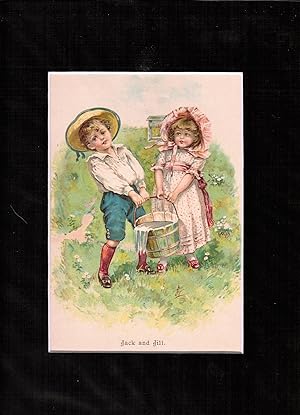 'Jack and Jill' Color Lithograph c1880