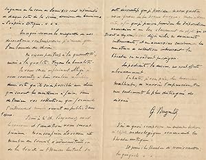 Georges BERGER Art décoratifs exposition théâtrale 4 lettres autographe signées