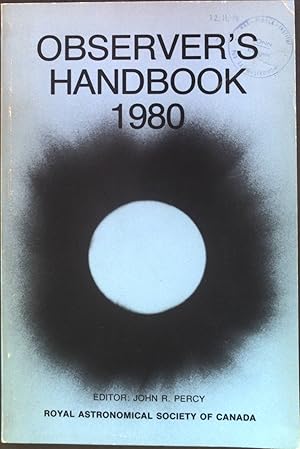 Bild des Verkufers fr Observer's Handbook 1980 zum Verkauf von books4less (Versandantiquariat Petra Gros GmbH & Co. KG)