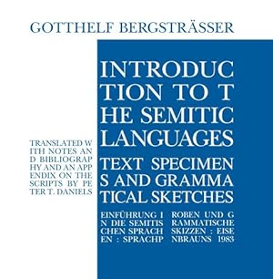 Seller image for Introduction to the Semitic Languages: Text Specimens and Grammatical Sketches by Bergstrasser, Gotthelf [Paperback ] for sale by booksXpress