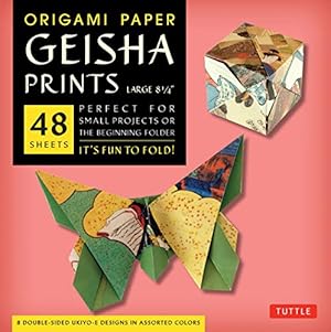 Image du vendeur pour Origami Paper Geisha Prints 48 Sheets X-Large 8 1/4" (21 cm): Extra Large Tuttle Origami Paper: High-Quality Origami Sheets Printed with 8 Different Designs (Instructions for 6 Projects Included) [Loose Leaf ] mis en vente par booksXpress