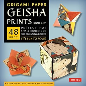 Image du vendeur pour Origami Paper Geisha Prints 48 Sheets 6 3/4" (17 cm): Large Tuttle Origami Paper: High-Quality Origami Sheets Printed with 8 Different Designs (Instructions for 6 Projects Included) [Loose Leaf ] mis en vente par booksXpress