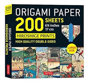 Imagen del vendedor de Origami Paper 200 sheets Hiroshige Prints 6 3/4" (17 cm): High-Quality Double Sided Origami Sheets With 12 Different Woodblock Prints (Instructions for 6 Projects Included) [Loose Leaf ] a la venta por booksXpress