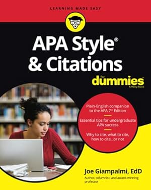 Seller image for APA Style & Citations For Dummies (For Dummies (Language & Literature)) by Giampalmi, Joe [Paperback ] for sale by booksXpress