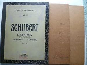 Sämmtliche Trios für Klavier, Violine und Violoncello opus 99 B-Dur, opus 100 Es-Dur, opus 148 No...