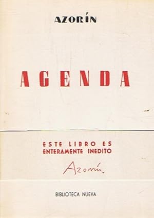 Imagen del vendedor de AGENDA a la venta por Librera Torren de Rueda