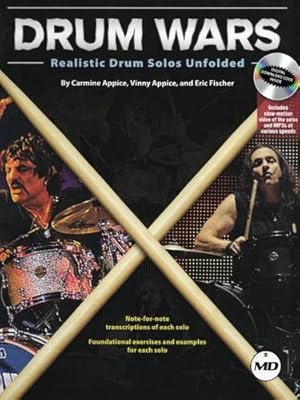 Bild des Verkufers fr Drum Wars: Realistic Drum Solos Unfolded by Appice, Carmine, Appice, Vinny, Fischer, Eric [Paperback ] zum Verkauf von booksXpress