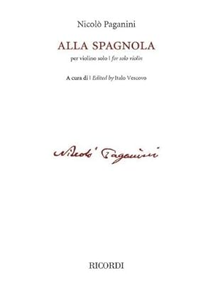 Immagine del venditore per Alla Spagnola: for Solo Violin [Paperback ] venduto da booksXpress