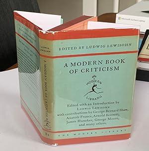 Seller image for A Modern Book of Criticism **RARE FINE MODERN LIBRARY EDITION** for sale by The Modern Library