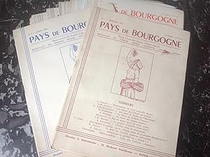 PAYS DE BOURGOGNE .Revues régionales du n° 1 au n° 145 série complète de 1953 à 1989 .