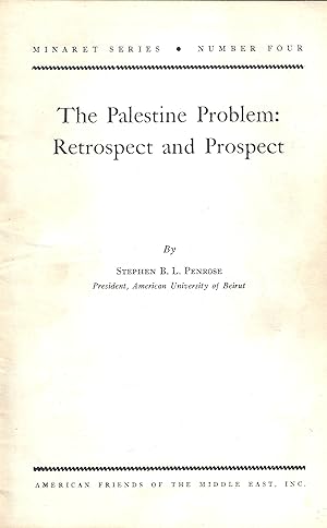 Seller image for The Palestine Problem: Retrospect and Prospect for sale by abibliodocs