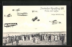 Ansichtskarte Deutscher Rundflug 1911, Preis der Lüfte