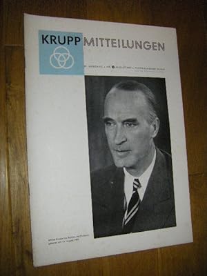 Krupp Mitteilungen. 41. Jahrgang, Nr. 4 August 1957
