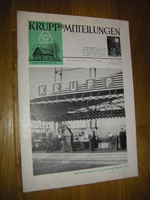 Kruppsche Mitteilungen. 38. Jahrgang, Nr. 2, April 1954