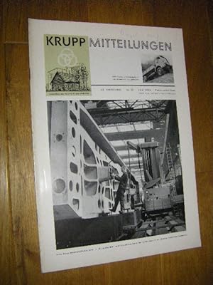 Krupp Mitteilungen. 40. Jahrgang, Nr. 3, Juli 1956