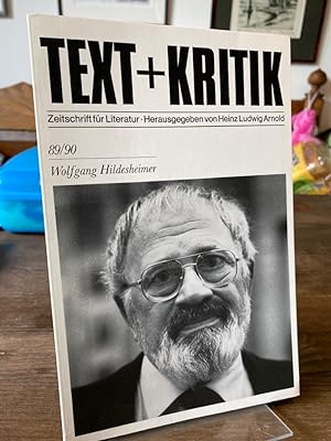 Wolfgang Hildesheimer. (= Text + Kritik 89/90). Zeitschrift für Literatur. Herausgegeben von Hein...