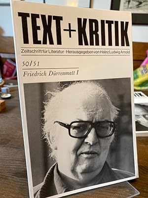 Friedrich Dürrenmatt I. (= Text + Kritik 50/51). Zeitschrift für Literatur. Herausgegeben von Hei...