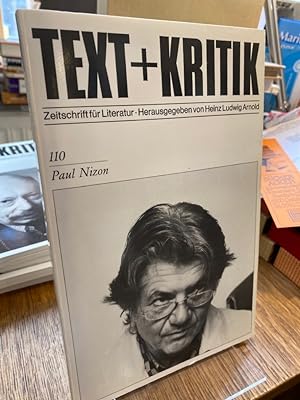 Paul Nizon. (= Text + Kritik 110). Zeitschrift für Literatur. Herausgegeben von Heinz Ludwig Arnold.