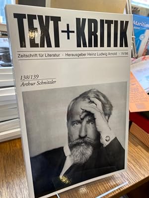 Arthur Schnitzler. (= Text + Kritik 138/139). Zeitschrift für Literatur. Herausgegeben von Heinz ...