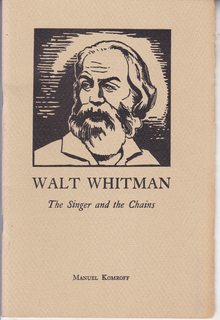 Walt Whitman: The Singer and the Chains