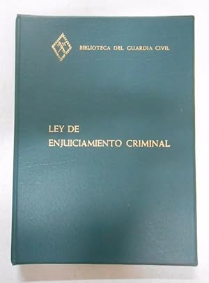 Image du vendeur pour Ley de enjuiciamiento criminal. Biblioteca del Guardia Civil. 1980. mis en vente par TraperaDeKlaus