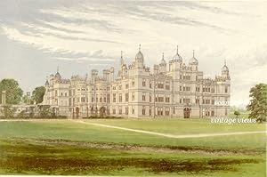 Burghley House Lincolnshire Elizabethan 1870s CLR Print