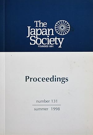 Proceedings of the Japan Society, Number 131, Summer 1998