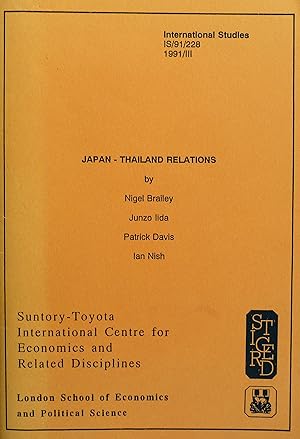 Seller image for Japan-Thailand Relations for sale by R.W. Forder