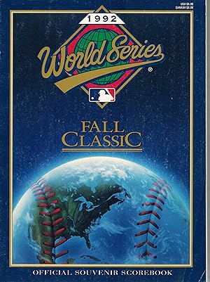 Official Major League Baseball Souvenir Scorebook - the fall Classic October 1992 World Series