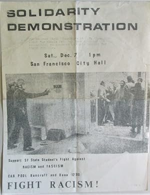 Solidarity Demonstration. San Francisco State Student Strike Flier