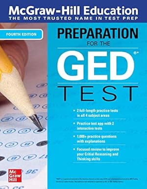 Seller image for McGraw-Hill Education Preparation for the GED Test, Fourth Edition by McGraw Hill Editors [Paperback ] for sale by booksXpress