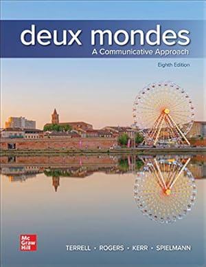 Imagen del vendedor de WBLM for Deux mondes Cahier d exercices by Terrell, Tracy, Kerr, Betsy, Rogers, Mary, Santore, Fran §oise, Schane, Sanford [Paperback ] a la venta por booksXpress