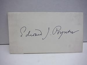 EDWARD JOHN POYNTER (1836-1918), autograph card