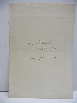 ROBERT PEEL GLANVILLE BLATCHFORD - Signature (1925)
