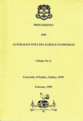 Proceedings 1999: Australian Poultry Science Symposium. Vol. 11