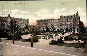 Ansichtskarte / Postkarte Katowice Kattowitz Oberschlesien, Blücherplatz